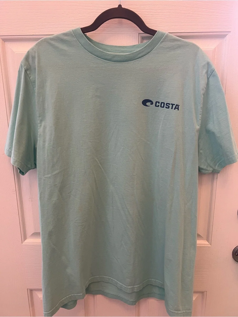 Costa Men's Short Sleeve Tee in Light Teal - Picture 1 of 3